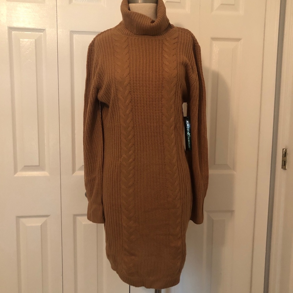 Turtleneck Sweater Dress